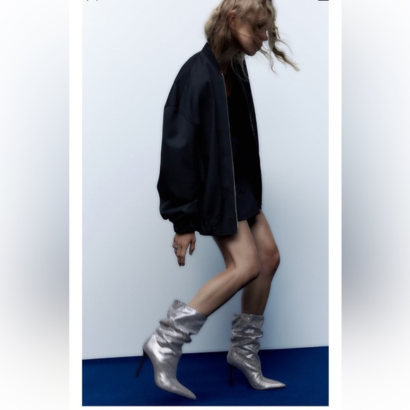 ❤️‍🔥❤️‍🔥Zara sparkly high heel ankle boots ❤️‍🔥❤️‍🔥 - Picture 4 of 12